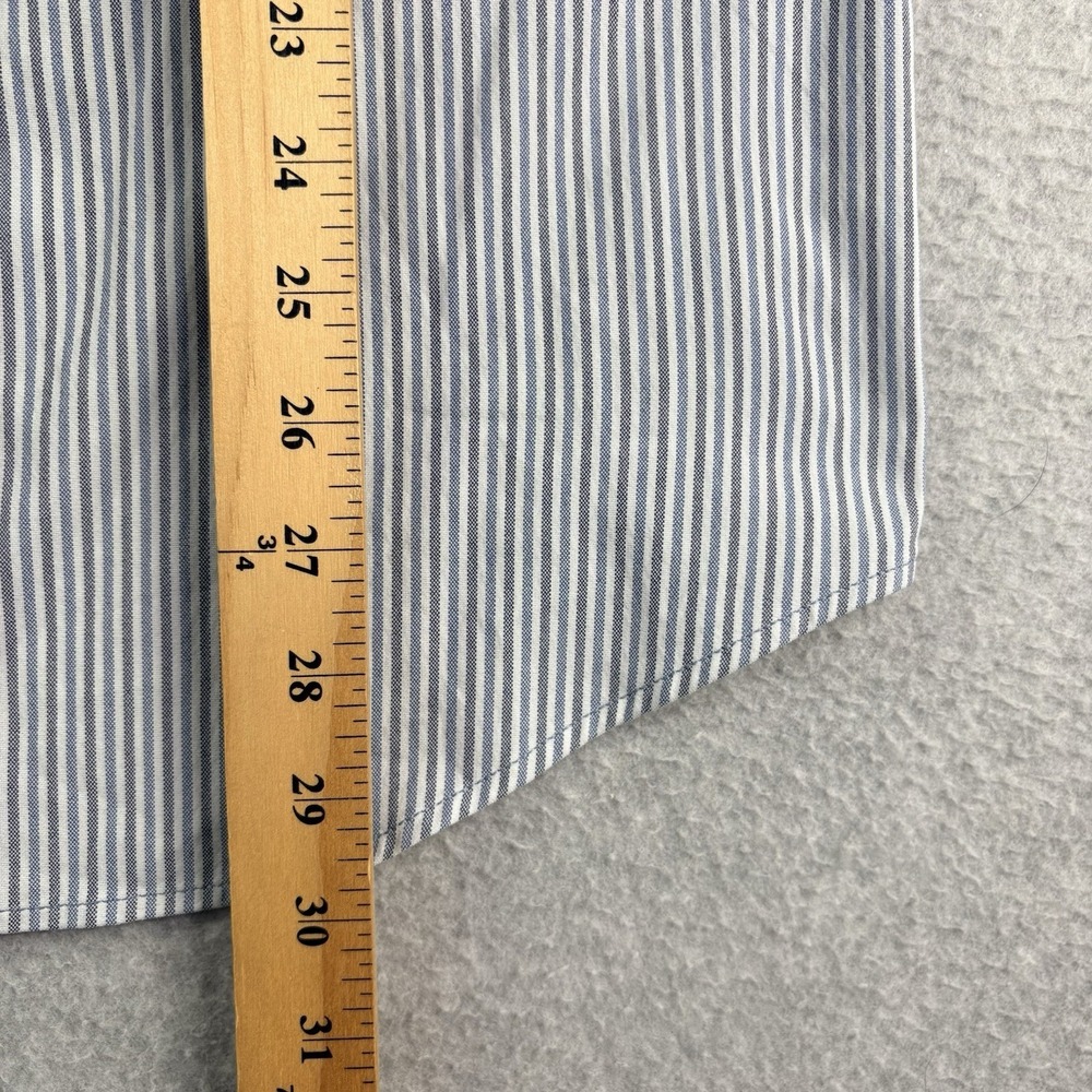 Peter Millar Crown Crafted Shirt Men's M Button Up Long Sleeve Blue Striped - Picture 6 of 12